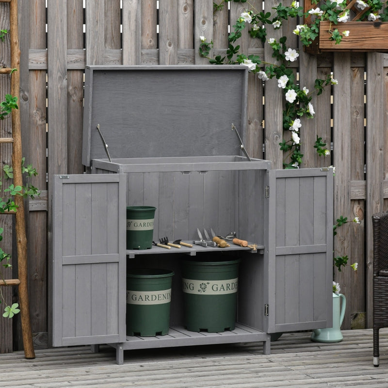 Nancy's Haxby Garden cupboard - Shed - Storage shed - Pine wood - Gray