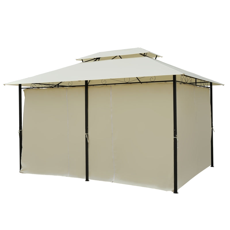 Nancy's Camp Eight Pavilion - Garden pavilion - Party tent - Garden tent - Party tent with double roof - 300 x 400 cm