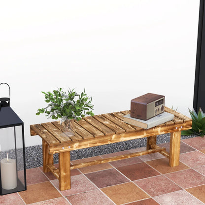 Nancy's Rezzoaglio Tuinbank - Parkbank - Balkonbank - Houten Tuinbankje - Dennenhout - ± 110 x 40 x 35 cm