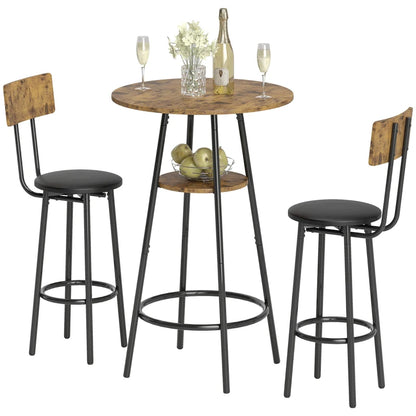 Nancy's Montedoro Bartafel Set - 3-Delige Bar Set - Bruin / Zwart