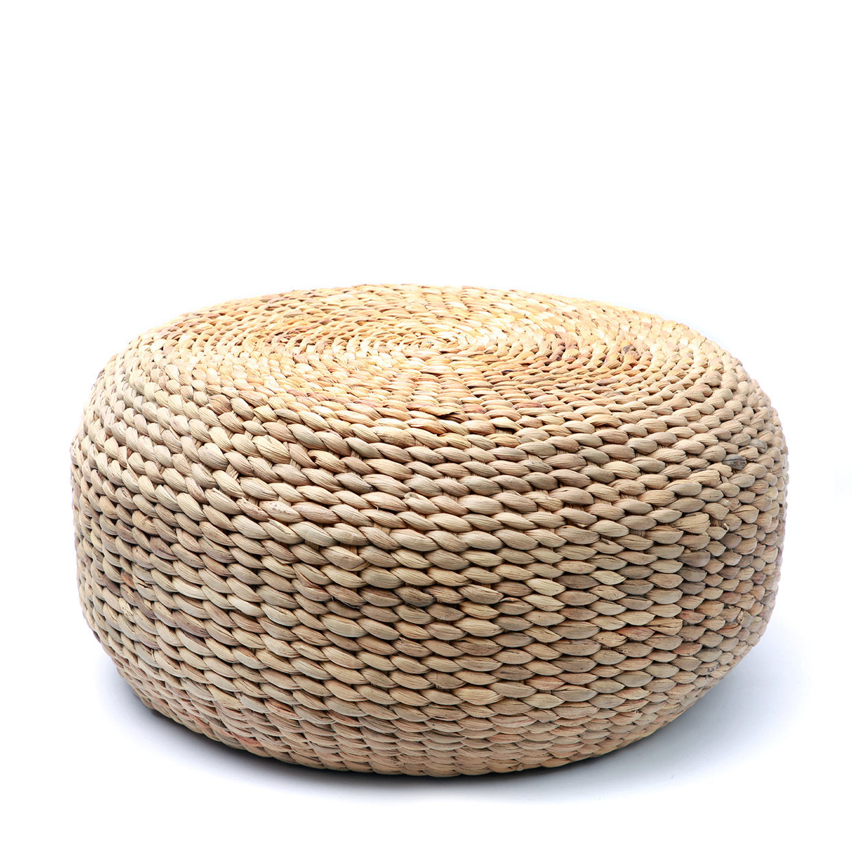 Bazar Bizar Hyacinth Poef - Rond - Naturel - 60 x 30 cm