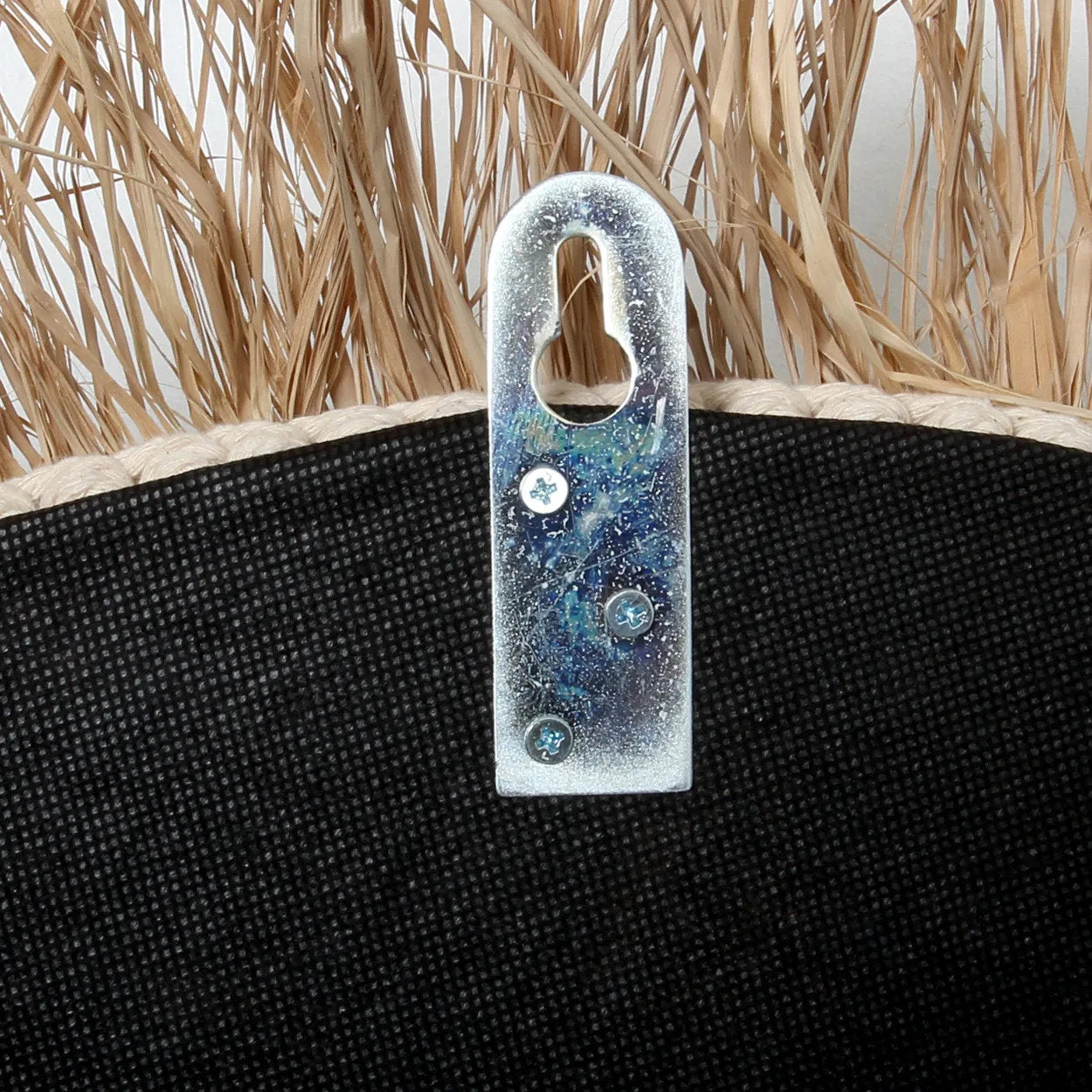 Bazar Bizar Raffia Cowrie Spiegel - Naturel Wit - Schelpen - Ø 75 cm