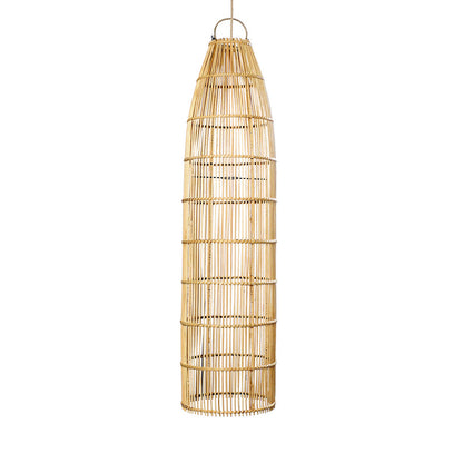 Bazar Bizar Fish Trap Hanglamp - Natural - Rotan - Ø 23 x 90 cm