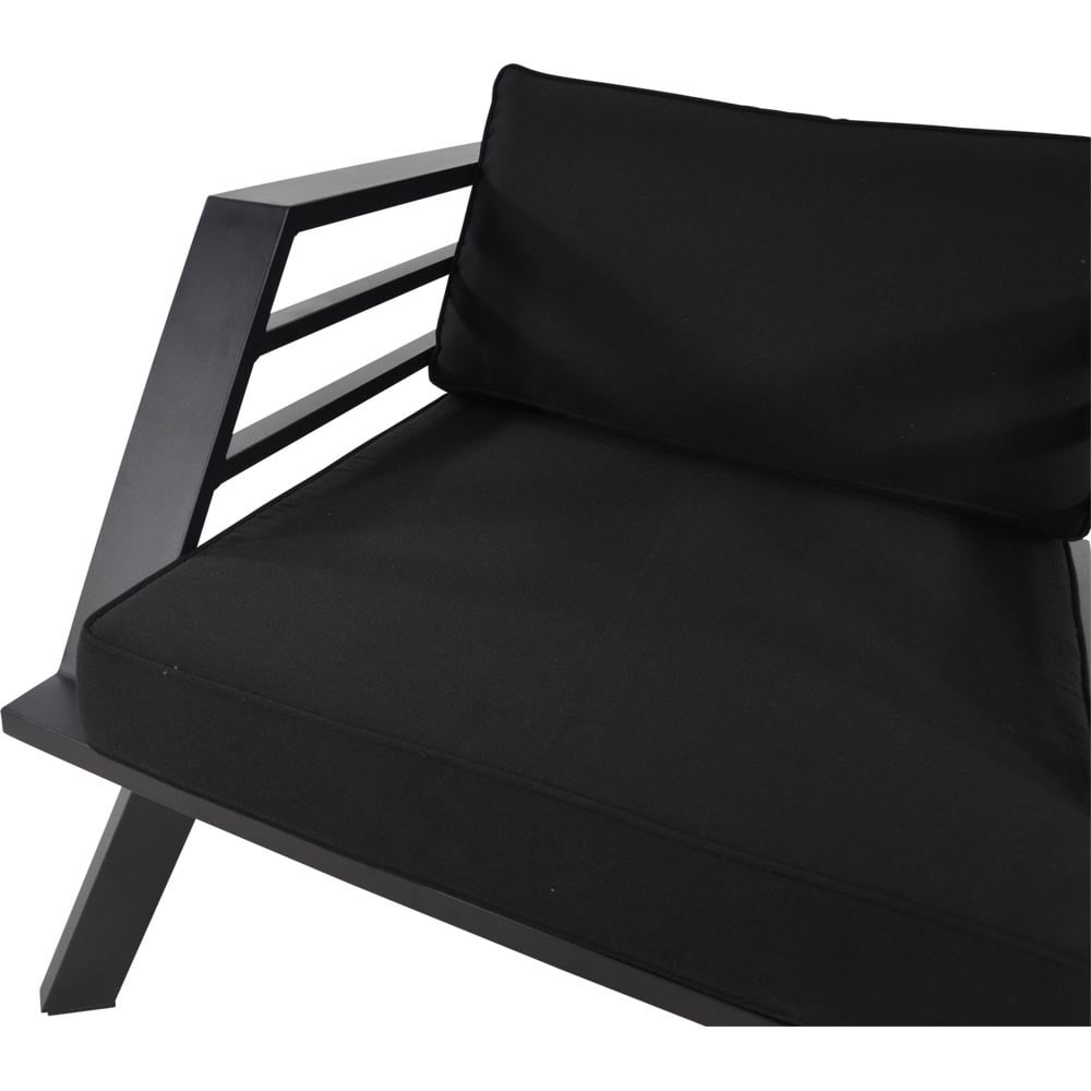 Nancy's Slidy Lounge chair - Chaise de jardin - Chaise longue - Noir