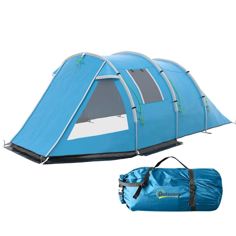 Nancy's Fermentelos Kampeertent - Camping Tent - 3 tot 4 personen - Blauw - ± 475 x 265 x 170 cm