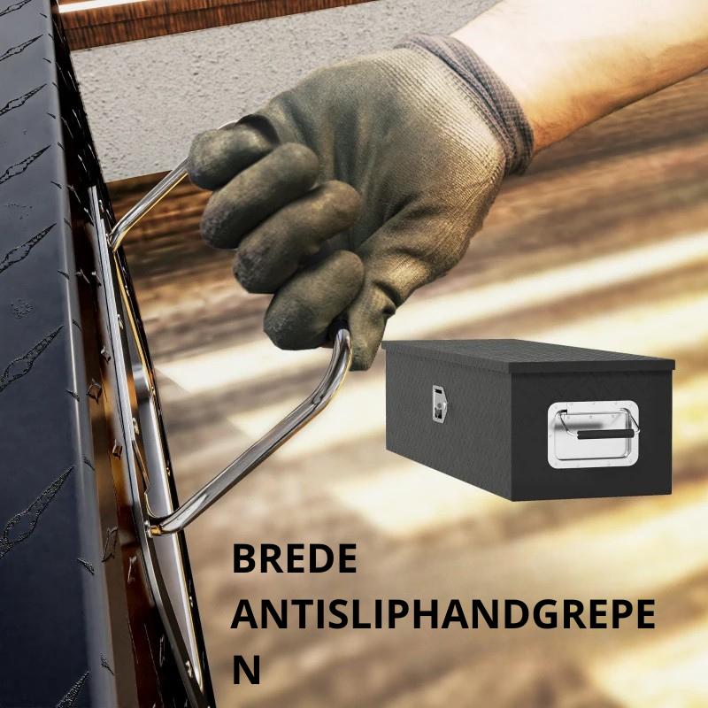 Nancy's Nervi Gereedschapskist - Gereedschapskoffer - Zwart - Aluminium - ± 100 x 35 x 25 cm