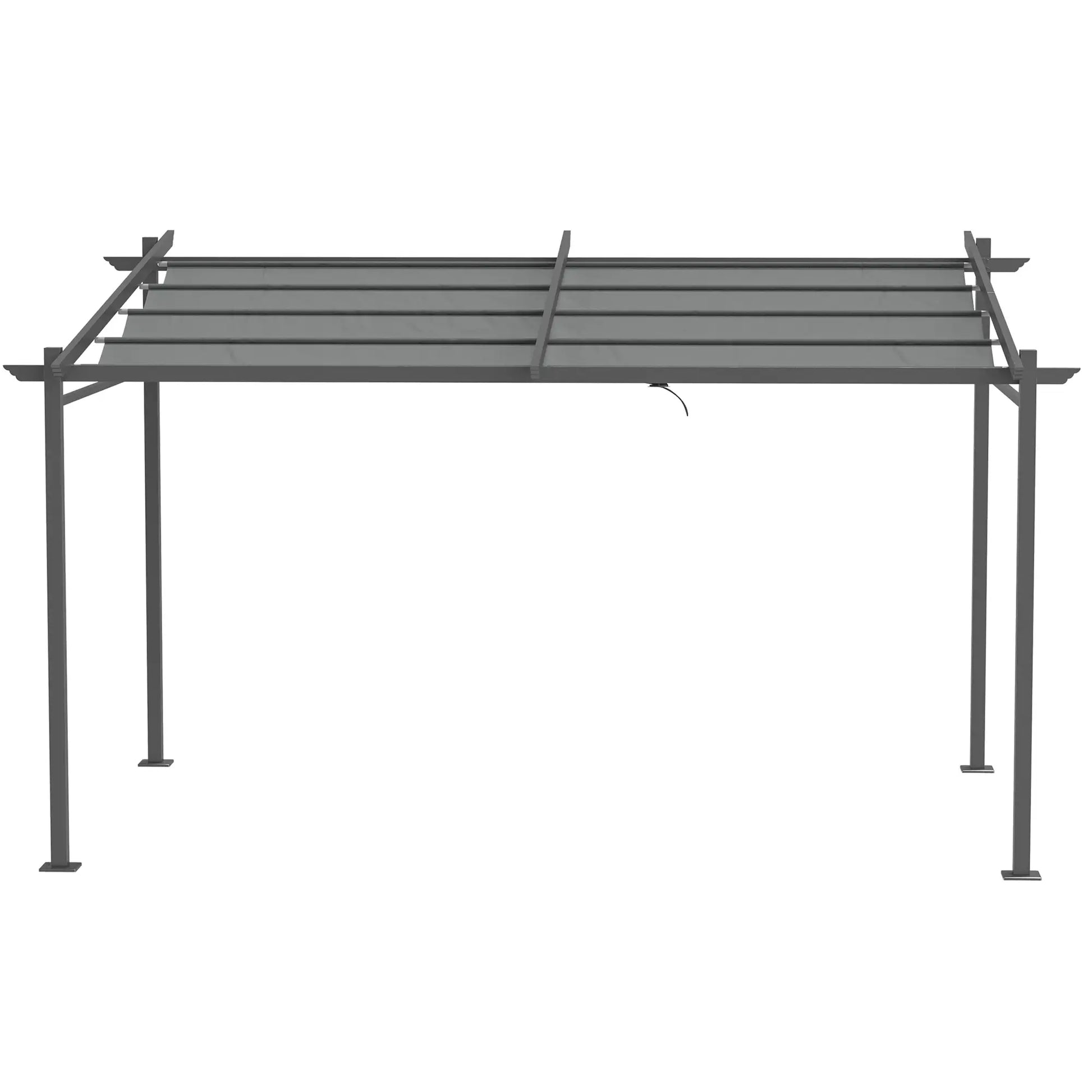 Nancy's Caivano Terrasoverkapping - Pergola - Paviljoen - Grijs - ± 400 x 300 cm
