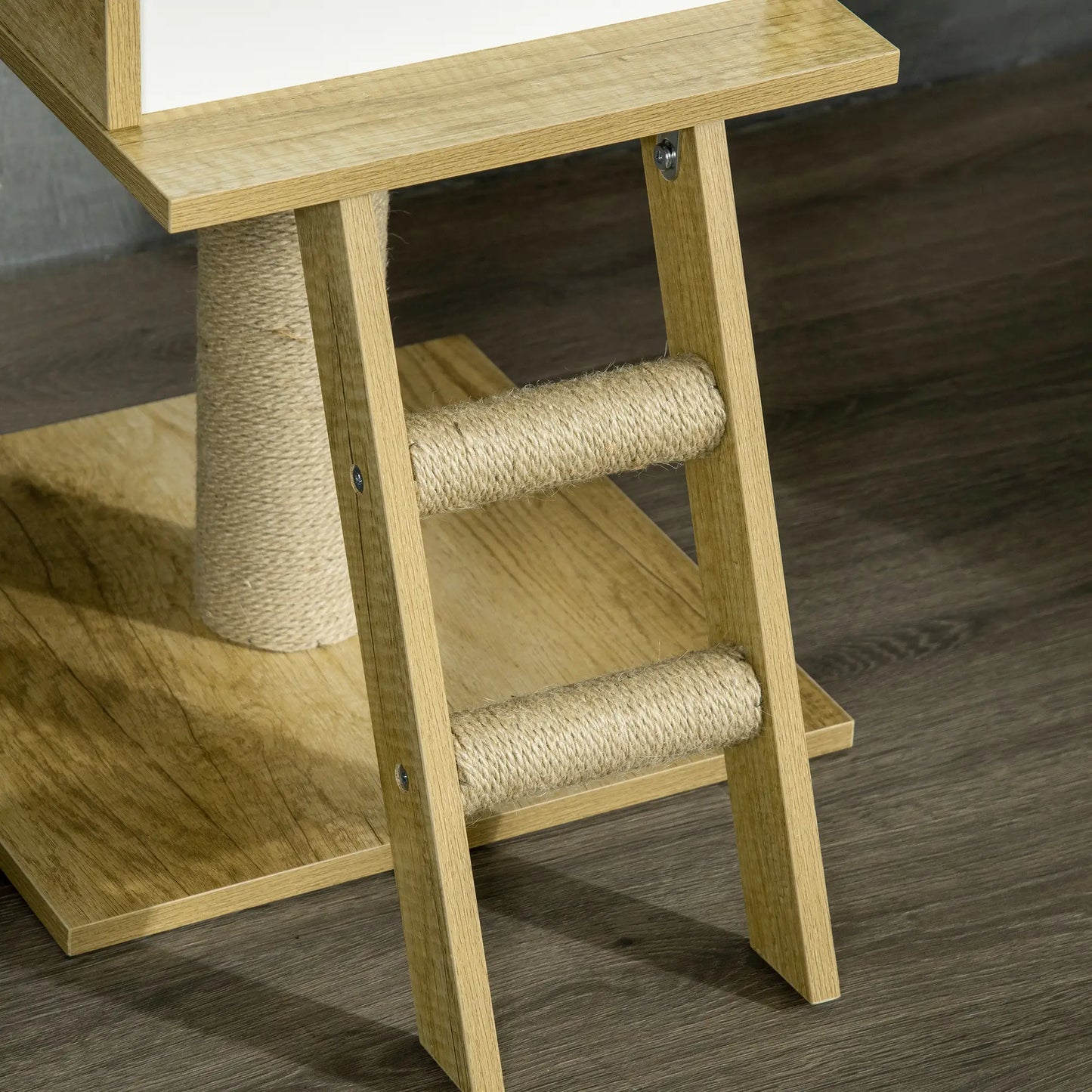 Nancy's Collio Krabpaal - Kattenboom - Kattenhuis - Beige - Jute - ± 40 x 40 x 240-260 cm