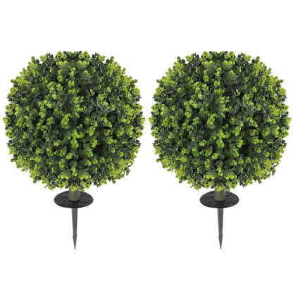 Nancy's Ginosa Kunstplanten - Kunstbomen - Kunst Buxus - Set van 2