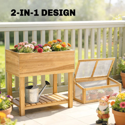 Nancy's Scandiano Kweekkas - Tuinkas - Plantenbak - Dennenhout - ± 80 x 45 x 101/108,5 cm