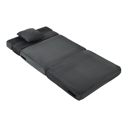 Nancy's Squillace Slaapbank - Slaapfauteuil - Vloerstoel - Grijs - Corduroy
