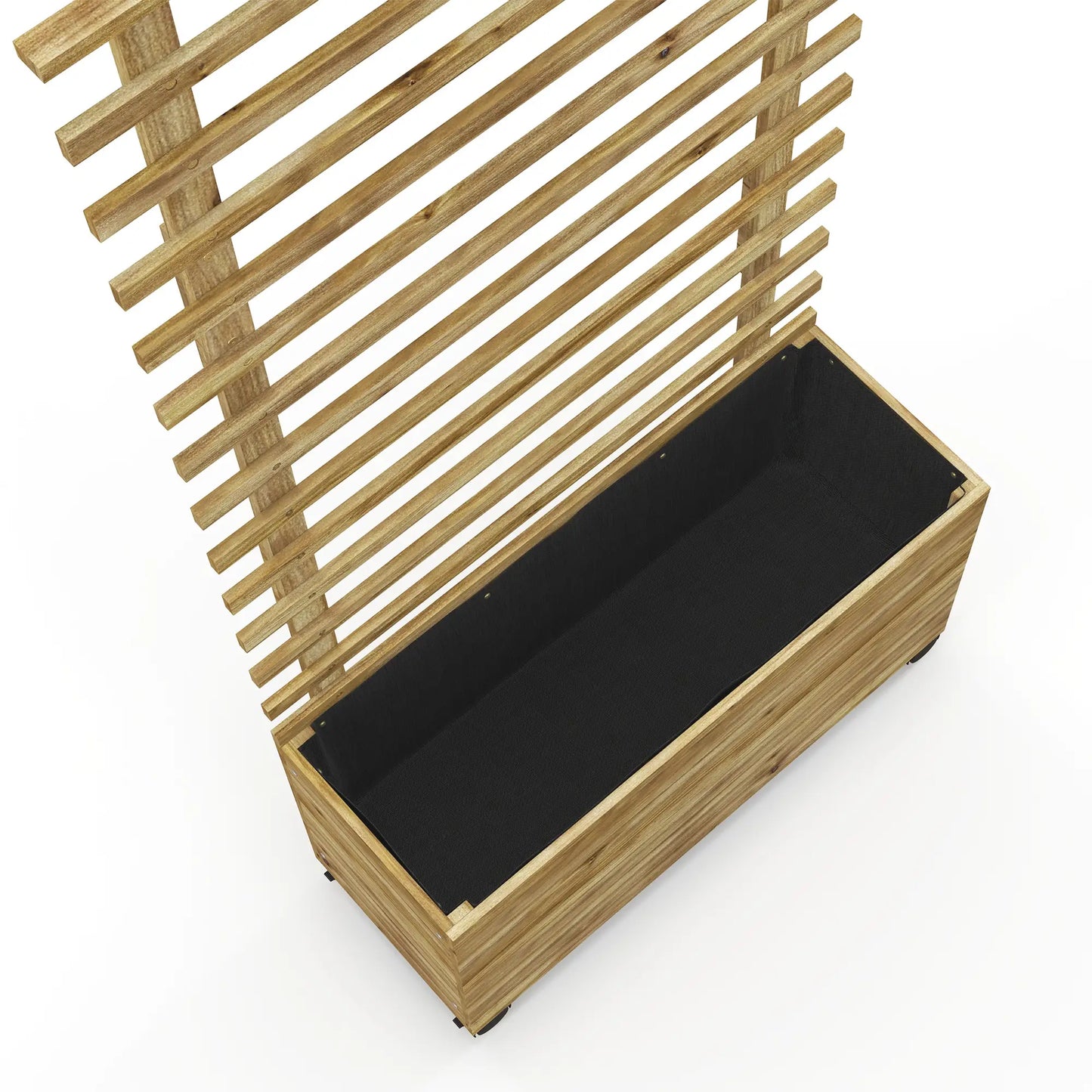 Nancy's Espariz Plantenbak - Plantenrek - Verhoogd Bloembed - Dennenhout - ± 75 x 30 x 155 cm