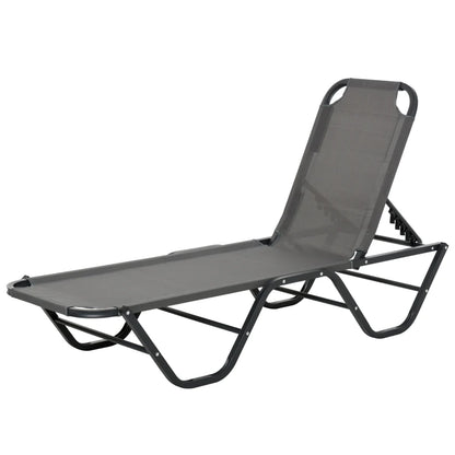 Nancy's Pragal Lounger - Lit Lounge - Dossier réglable - Gris