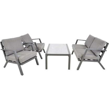 Nancy's Beliza Loungeset - 4-delige tuinset - Loungebank - Lounge set