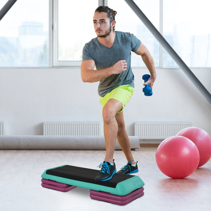 Nancy's Sarawina Aerobics Steps - Fitness Step - Stepper - In Hoogte Verstelbaar - Meerkleurig - 110 x 40 x 20 cm