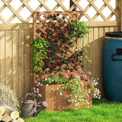 Nancy's Chiusi Plantenbak - Plantenrek - Plantenbed - Dennenhout - ± 65 x 35 x 120 cm