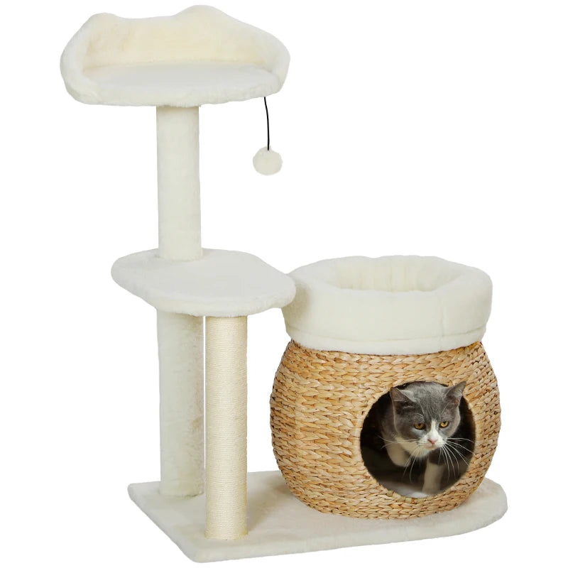 Nancy's Madail Krabpaal - Kattenboom - Kattengrot - Roomwit - ± 60 x 40 x 80 cm