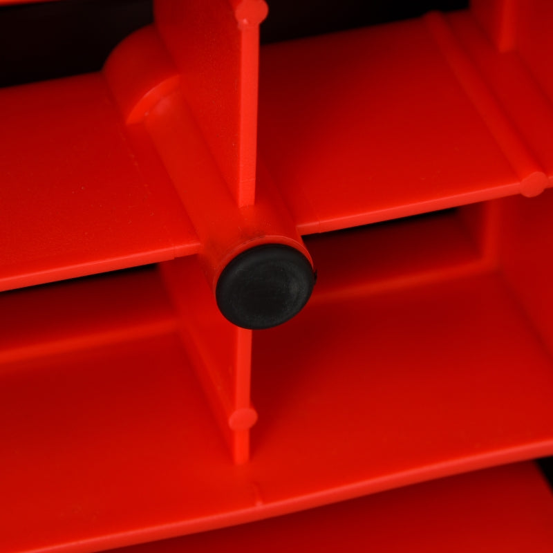 Nancy's Bebington Aerobic Step - Fitness step - In hoogte verstelbaar - Anti slip - Zwart / Grijs / Rood