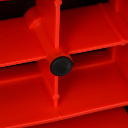 Nancy's Bebington Aerobic Step - Fitness step - In hoogte verstelbaar - Anti slip - Zwart / Grijs / Rood