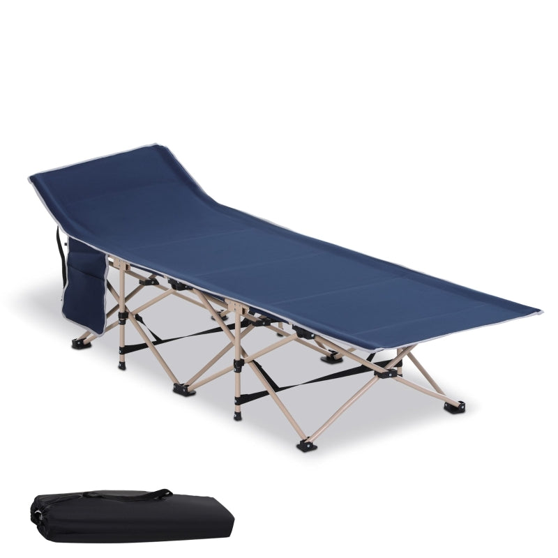 Nancy's Villalba Stretcher - Camping bed - Field bed - Blue - ± 190 x 70 x 50 cm
