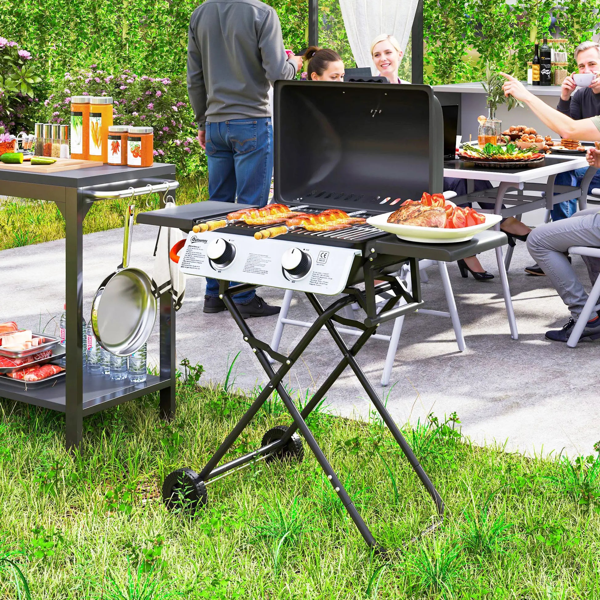 Nancy's Fermignano Barbecue - Gasbarbecue - BBQ - Camping Barbecue - Zwart