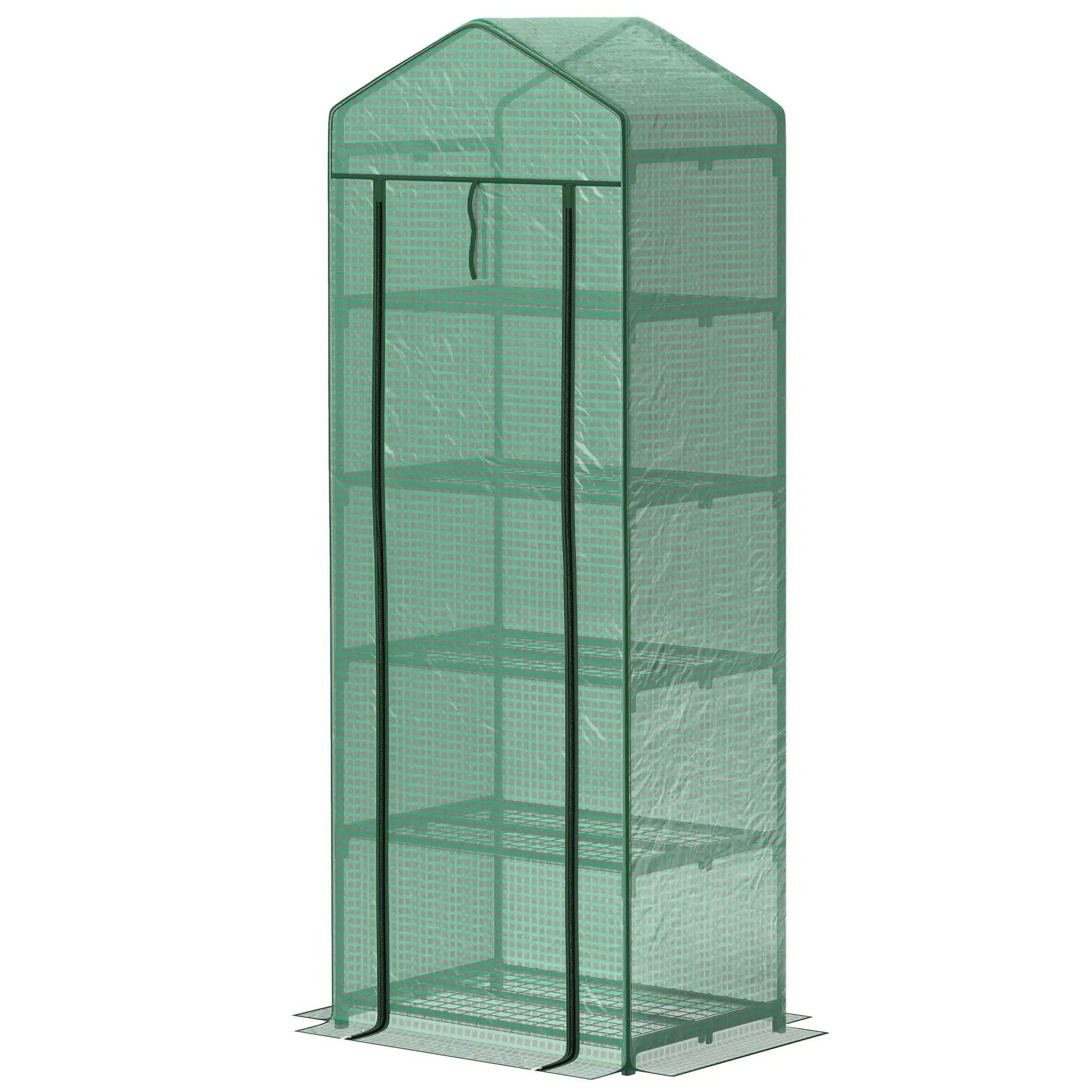 Nancy's Cacém Plantenkas - Kweekkas - Tuinkas - Plantenrek - Groen - ± 70 x 50 x 195 cm