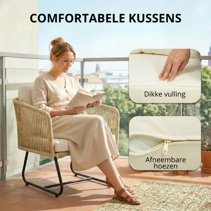 Nancy's Siror Bistroset - Balkonset - Tuinset - Teak - Rotan