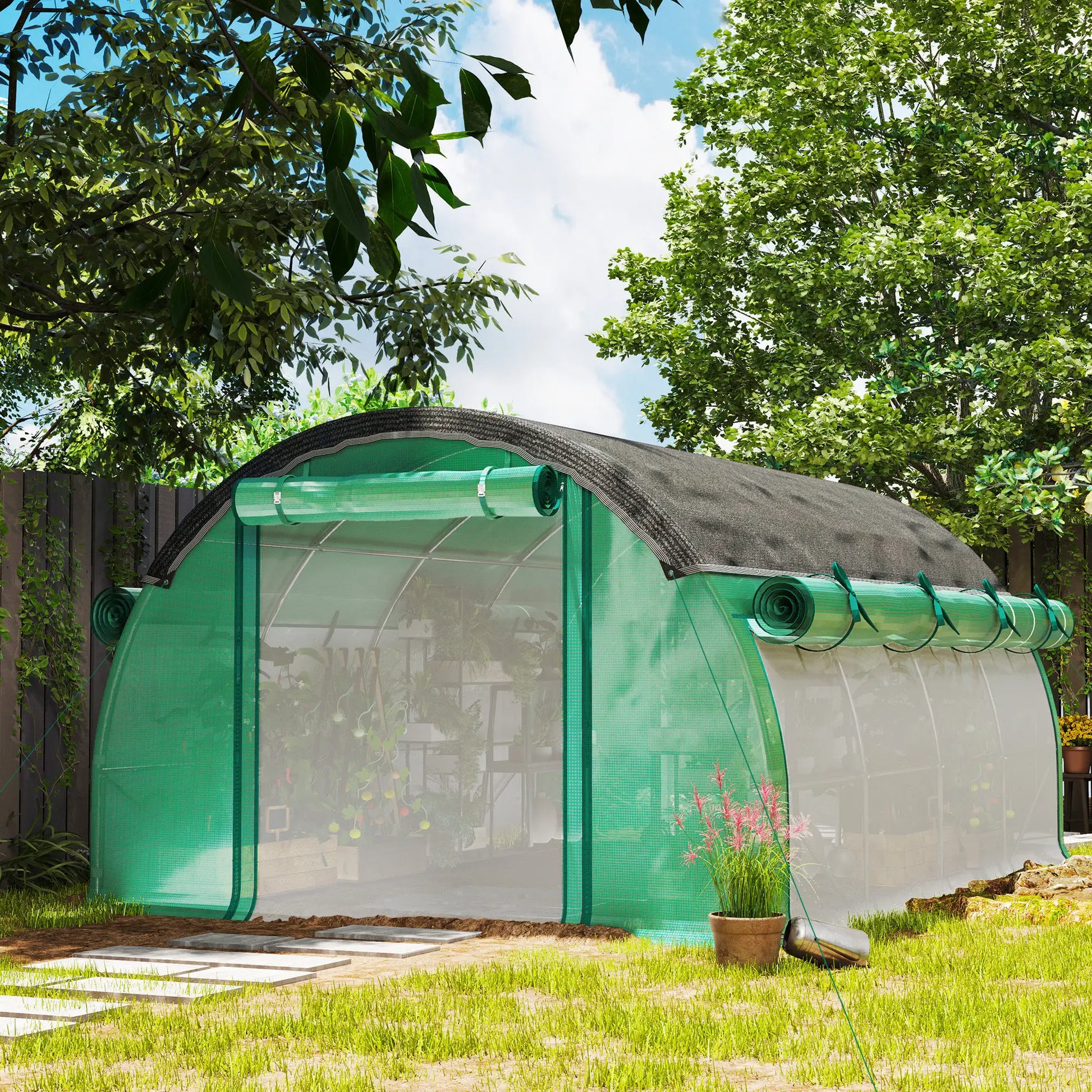 Nancy's Colares Tuinkas - Plantenkas - Kweekkas - Foliekas - Groen - ± 400 x 300 x 200 cm