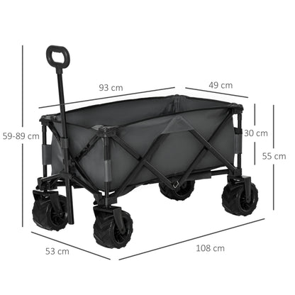 Nancy's Detroit Bolderwagen, foldable handcart, garden cart, transport cart, beach cart, handcart with steel frame