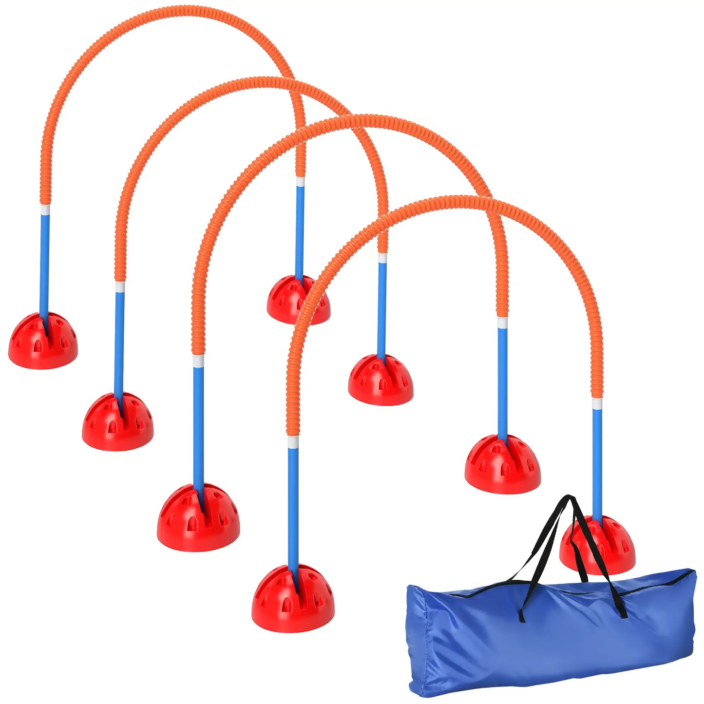 Nancy's Colfiorito Honden Trainingsset - Hondenparcours - Behendigheidsset - Trainingparcours - Blauw / Oranje