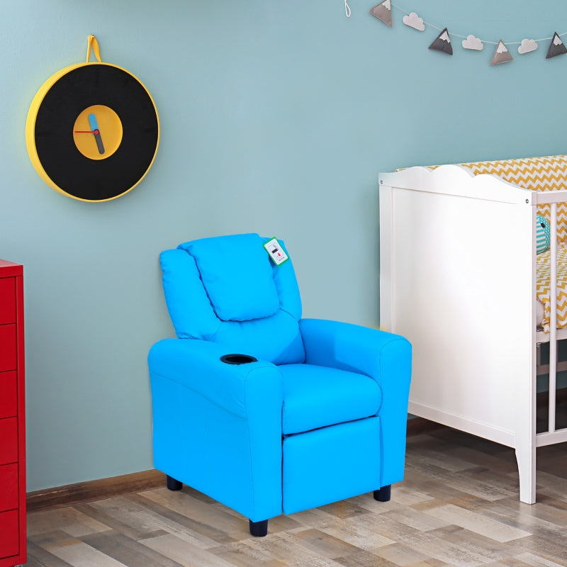 Nancy's Nono Kinderfauteuil - Kinderstoel - Kinderbank - Verstelbare Rugleuning - Blauw