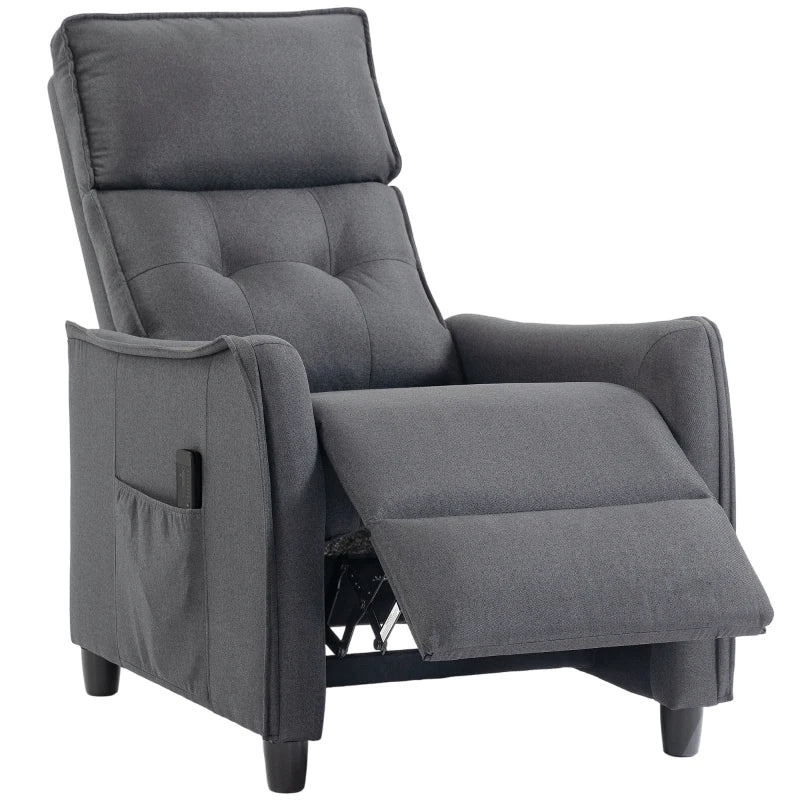 Nancy's Spilamberto Massagestoel - Relaxfauteuil - Vibratiemassage - Diepteverstelling - Grijs - Linnenlook