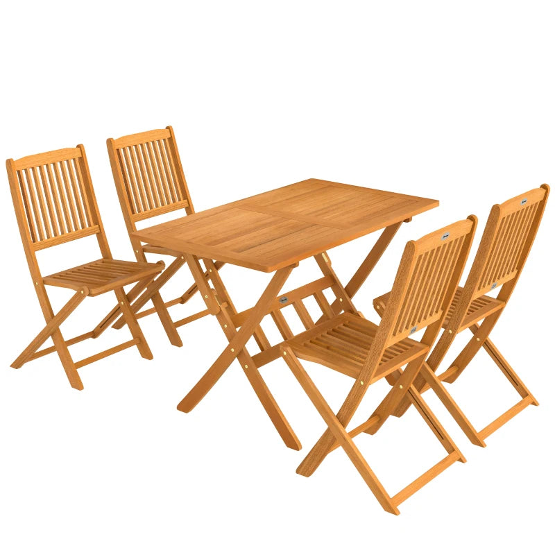 Nancy's Sarnico Tuinset - 5-Delige Terrasset - Tuinmeubelset - Acaciahout