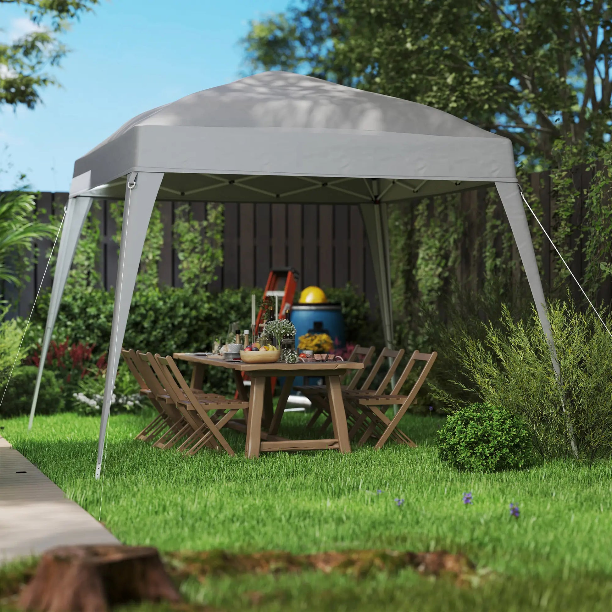 Nancy's Fontoura Partytent Overkapping - Paviljoendak - Grijs - ± 240 x 240 cm