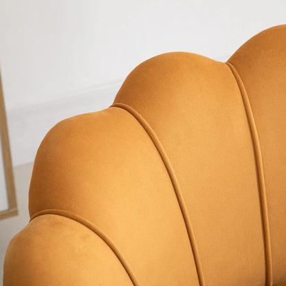 Nancy's Cunevo Fauteuil - Loungestoel - Relaxstoel - Geel / Goud - Fluweel