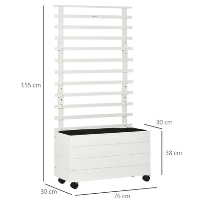 Nancy's Marbilla Plantenbak - Verhoogd Bloembed - Tuinbed - Bloembak - Dennenhout - ± 75 x 30 x 155 cm