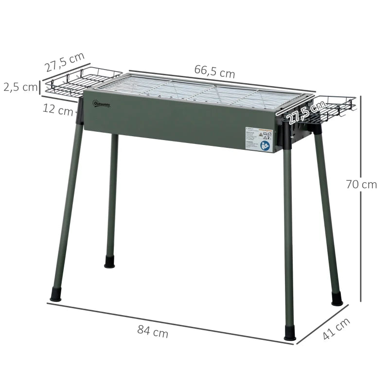 Nancy's Faria Barbecue - BBQ - Houtskoolbarbecue - Grill - Staal - Groen