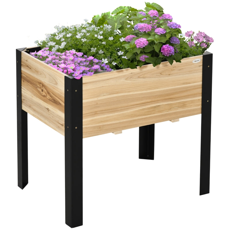 Nancy's Oviedo Planter - Flower Box - Raised Flower Bed - Garden Bed - Pine Wood - ± 80 x 60 x 75 cm
