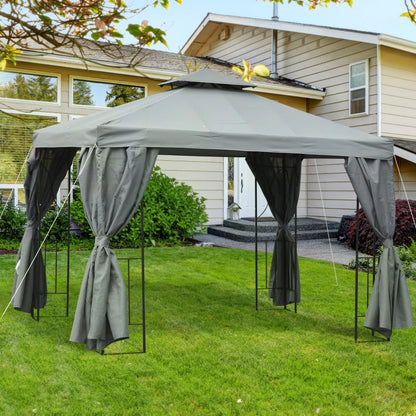 Nancy's Dornelas Paviljoen - Party Tent - Prieel - Tuin Paviljoen - Grijs - 295 x 295 cm