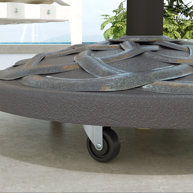 Nancy's Chorley Parasol base - Parasol stand - Bronze - Steel - Concrete - Suitable for parasol pole Ø34mm, Ø38mm and Ø48mm