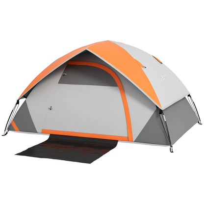 Nancy's Gasperina Kampeertent - Campingtent - 2-Persoons - Waterafstotend - Rood - 210 x 150 x 110 cm