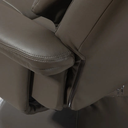 Nancy's Calvos Relaxfauteuil - Relaxstoel - Ligstoel - Vertelbare rugleuning - Schommelfunctie - Grijs - Kunstleer