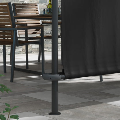 Nancy's Shulara Terrasoverkapping - Luifel - Overkapping - Grijs - ± 400 x 300 cm