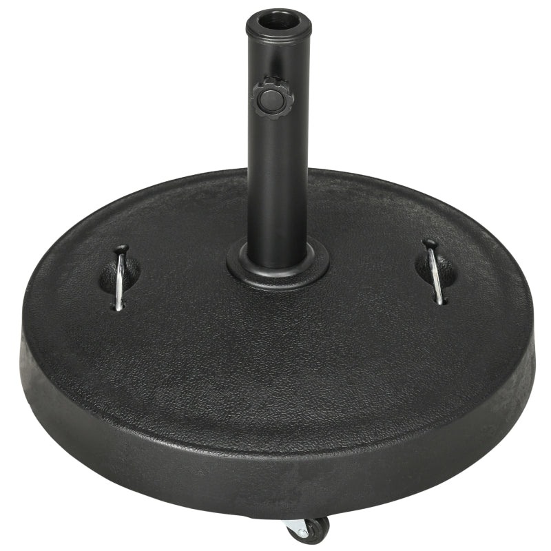 Nancy's Ivybridge Parasolvoet - Parasol standaard - Zwart - Geschikt voor parasolstokken van Ø38 mm tot Ø48 mm