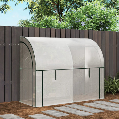 Nancy's Corval Muurkas - Tuinkas - Plantenkas - Kweekkas - Wit - ± 200 x 80 x 160 cm