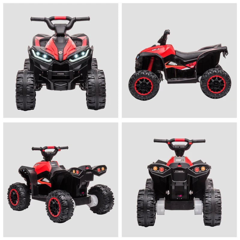 Nancy's Xavi Elektrische Quad voor Kinderen - Kinderquad - Kinderquadbike - Muziek / Licht - Rood / Zwart