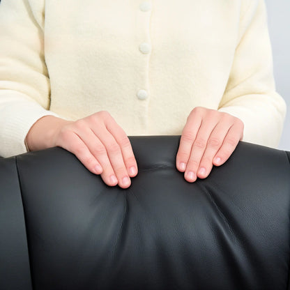 Nancy's Loano Relaxfauteuil - Loungestoel - Relaxstoel - Zwart - Kunstleer