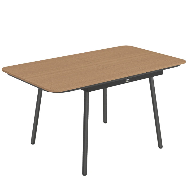 Nancy's Silea Tuintafel - Buitentafel - Eettafel voor buiten - Teak - 140 x 80 x 75 cm