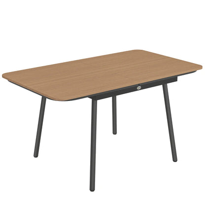 Nancy's Silea Tuintafel - Buitentafel - Eettafel voor buiten - Teak - 140 x 80 x 75 cm