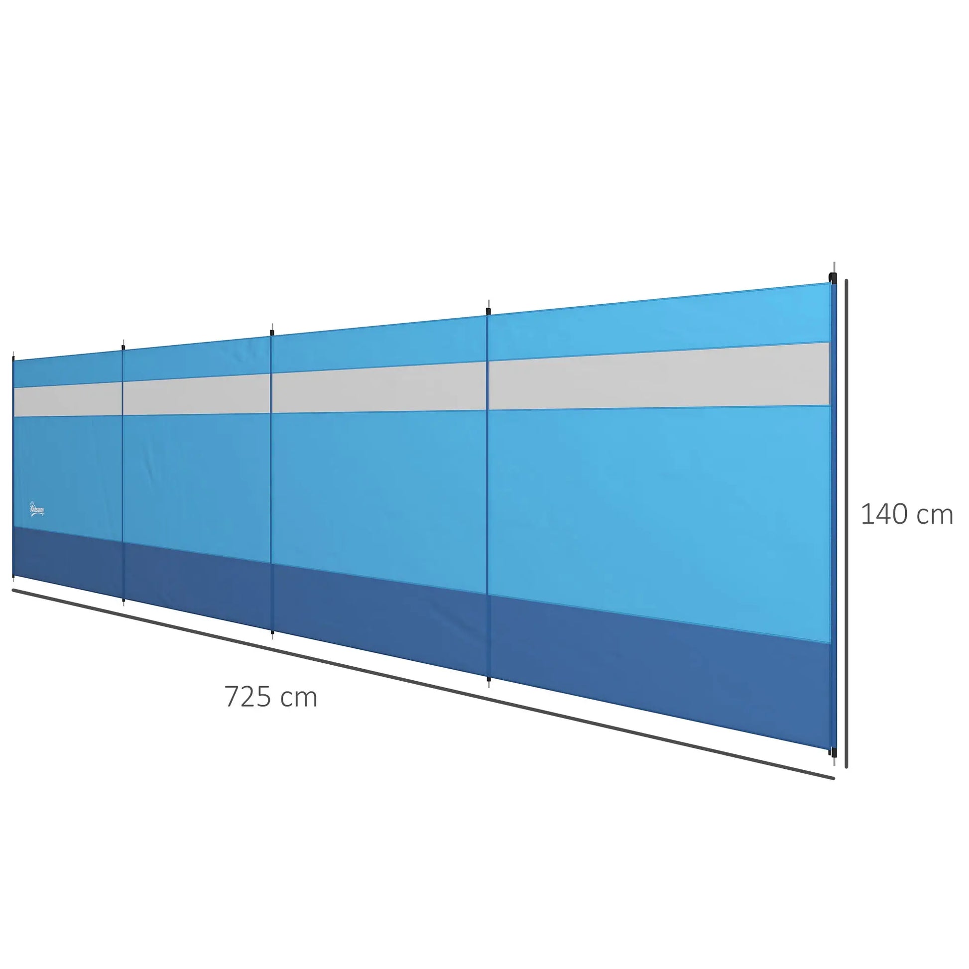 Nancy's Claut Windscherm - Privacyscherm - Blauw - 725 x 140 cm